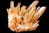 Tangerine Quartz Crystal Cluster - Madagascar #121280-1